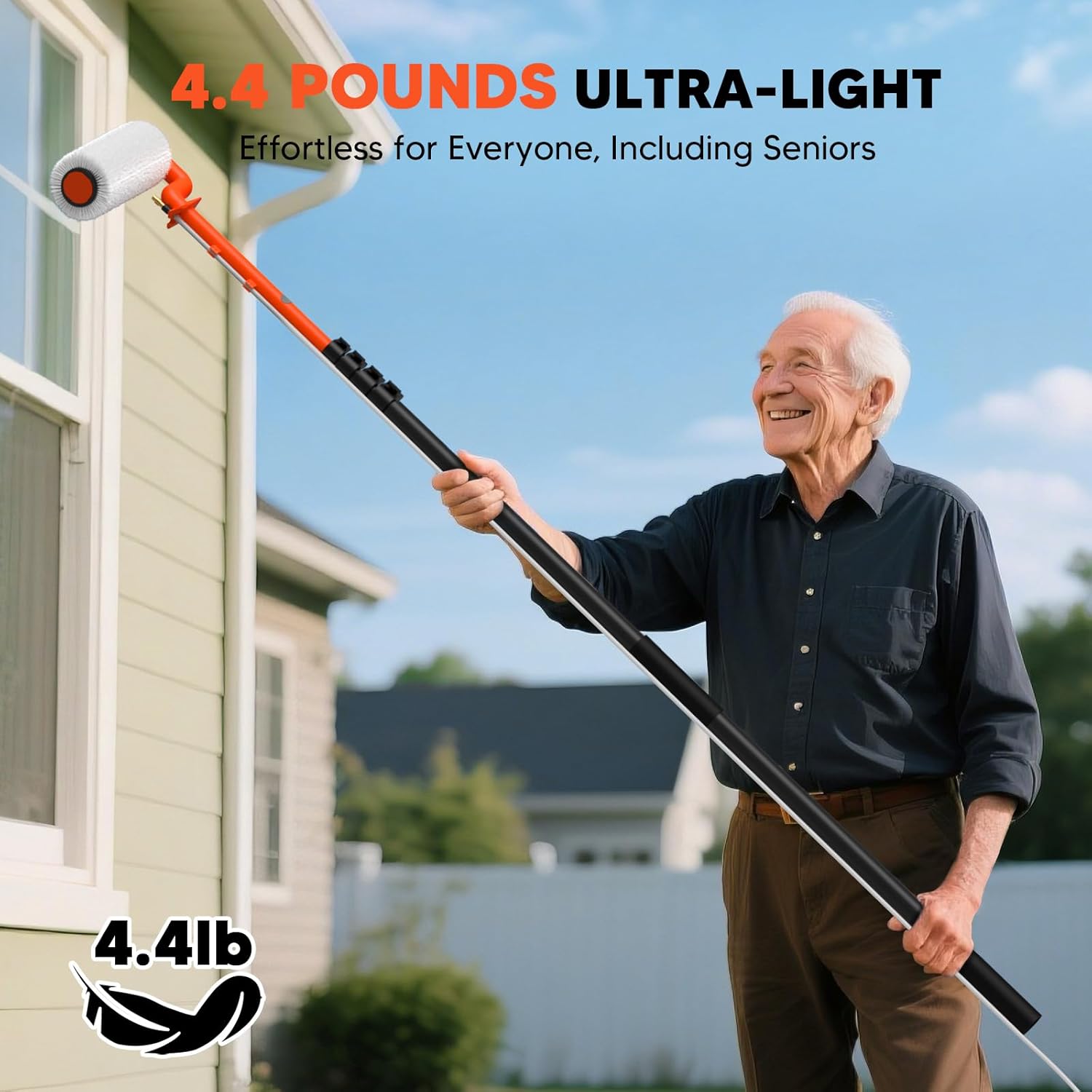 Electric Solar Panel Cleaning Brush: 20FT Adjustable Water Fed Pole Solar Panel Cleaning Kit with 23FT Water Pipe - Versatile Photovoltaic Brush for Solar Panels, Windows, Roofs