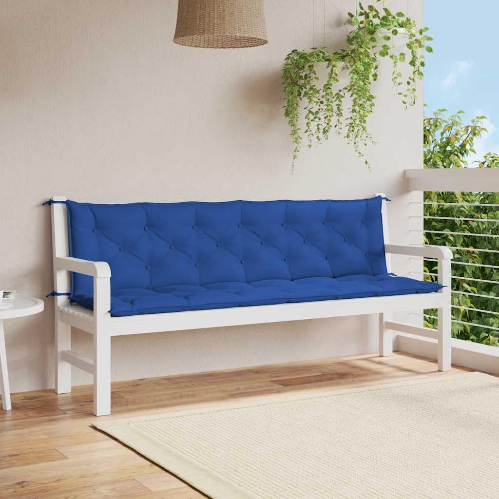 Garden Bench Cushions 2pcs Blue 78.7