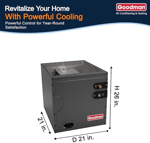 2.5 Ton 14.3 SEER2 Goodman Upflow/Downflow Air Conditioner System with Models GLXS4BA3010 and CAPTA3026C3