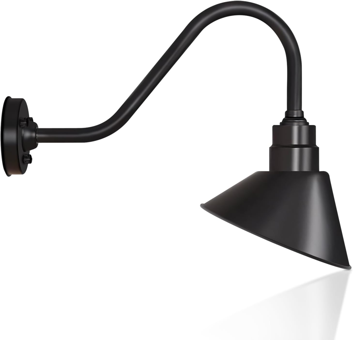 10 Inch Classic Outdoor Gooseneck Light with Extended Arm - Outdoor Sign Lighting, Retro, Restaurant, Store Sign Light