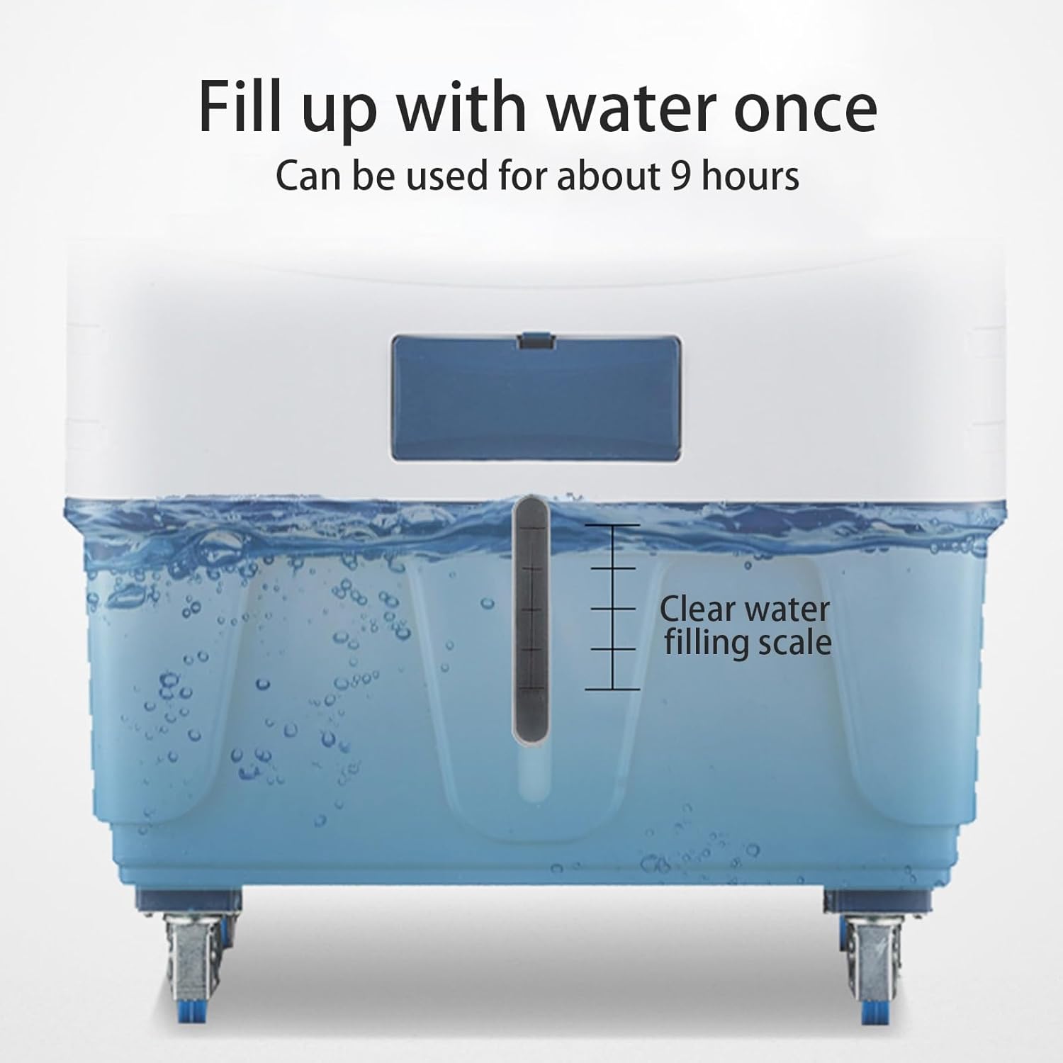 Portable Air Conditioners, Evaporative Air Cooler with 3 Speeds and 4 Wheels, 3-in-1 Swamp Cooler for Home Office Outdoors