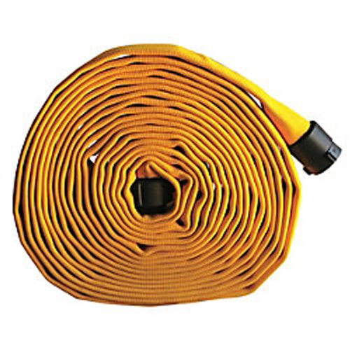 Key Fire Single Jacket Fire Hose, Yellow, 1-1/2