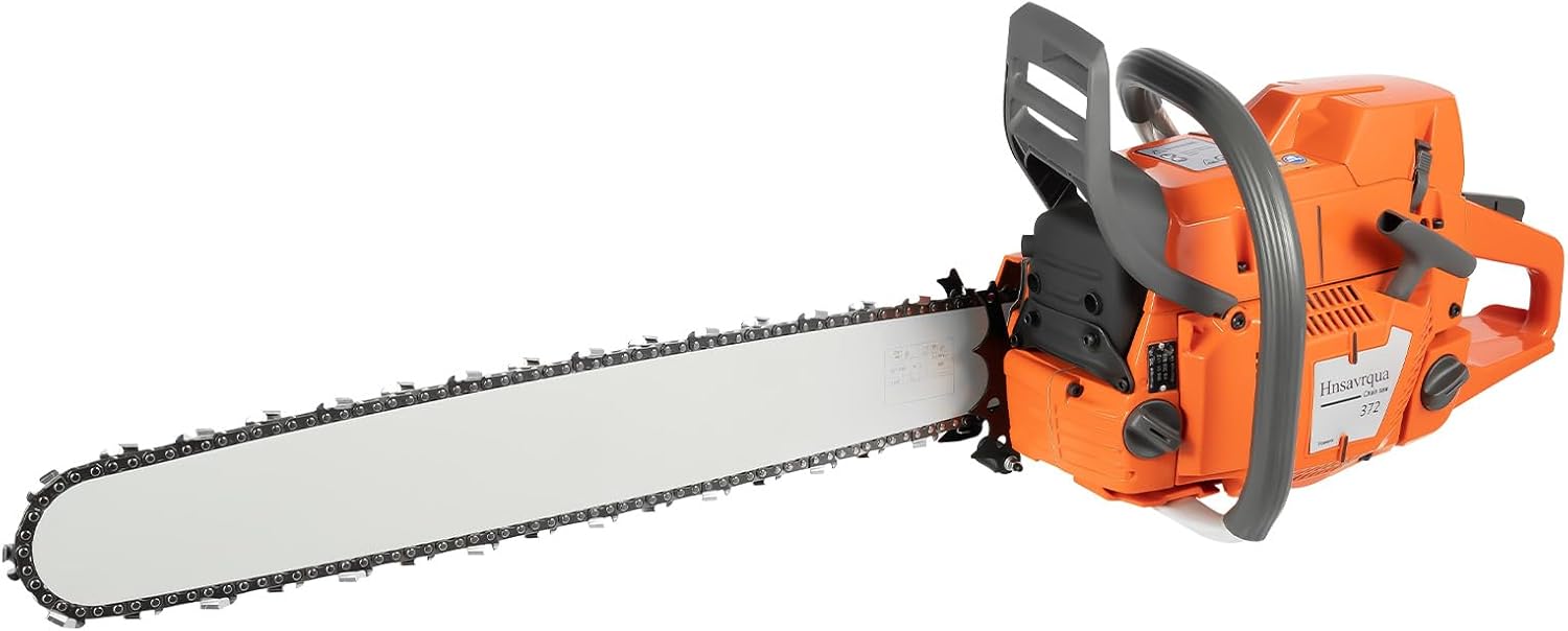 Gas Chainsaw Gas Powered Chainsaw Bar Powered Engine 2-Stroke Gas Chainsaw Handheld Chain Saw Single Cylinder Chainsaws for Tree Pruning, Yard Cleanups Cutting Wood Trees (24inch-71.8CC)