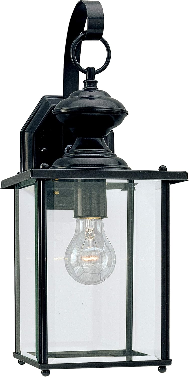 Generation Lighting 8458-12 Jamestowne Outdoor Wall Lantern Outside Fixture, One - Light, Black
