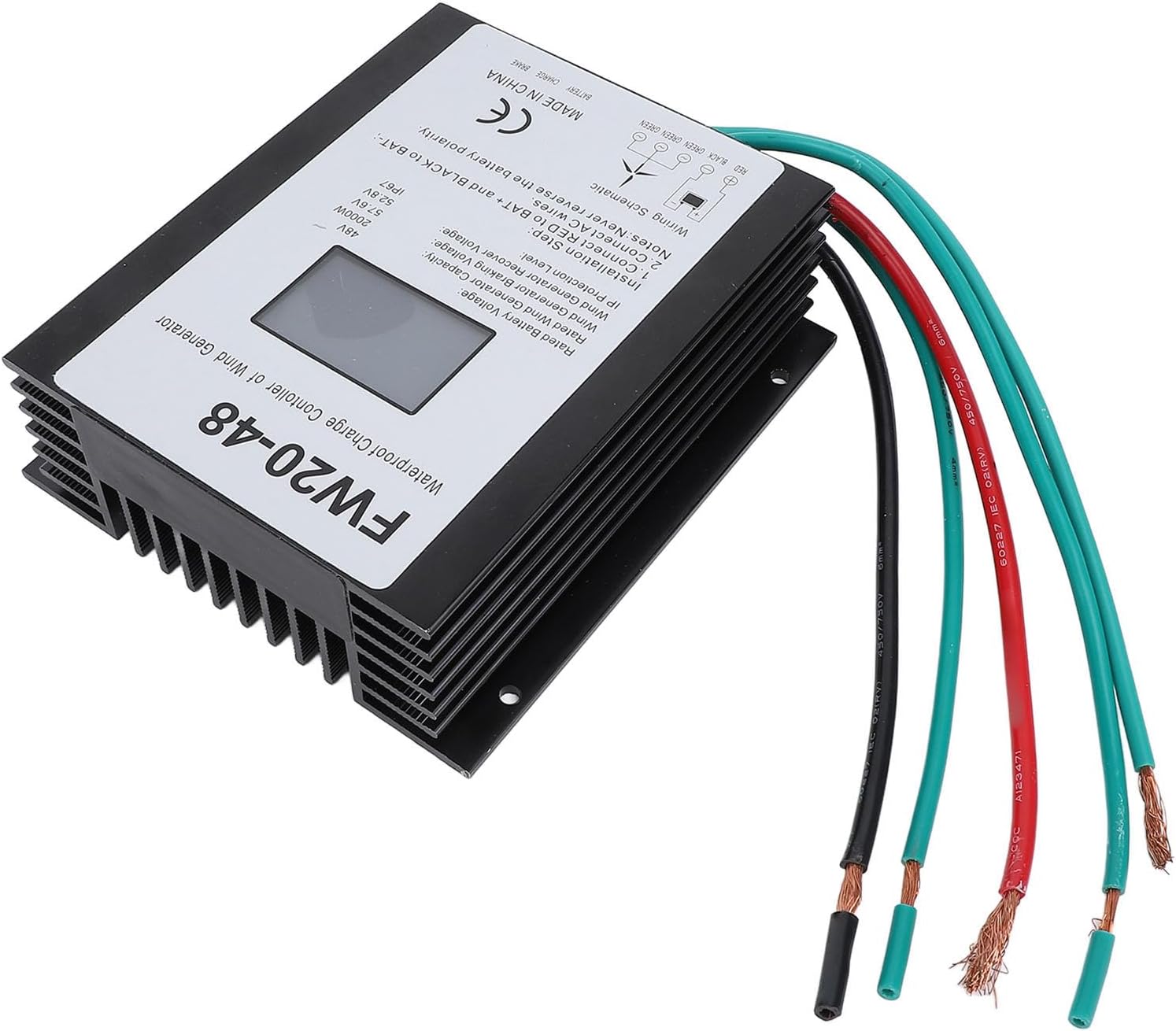 Wind Turbine Controller, Automatic IP67 Water 2000W Wind Turbine Controller for Outdoor
