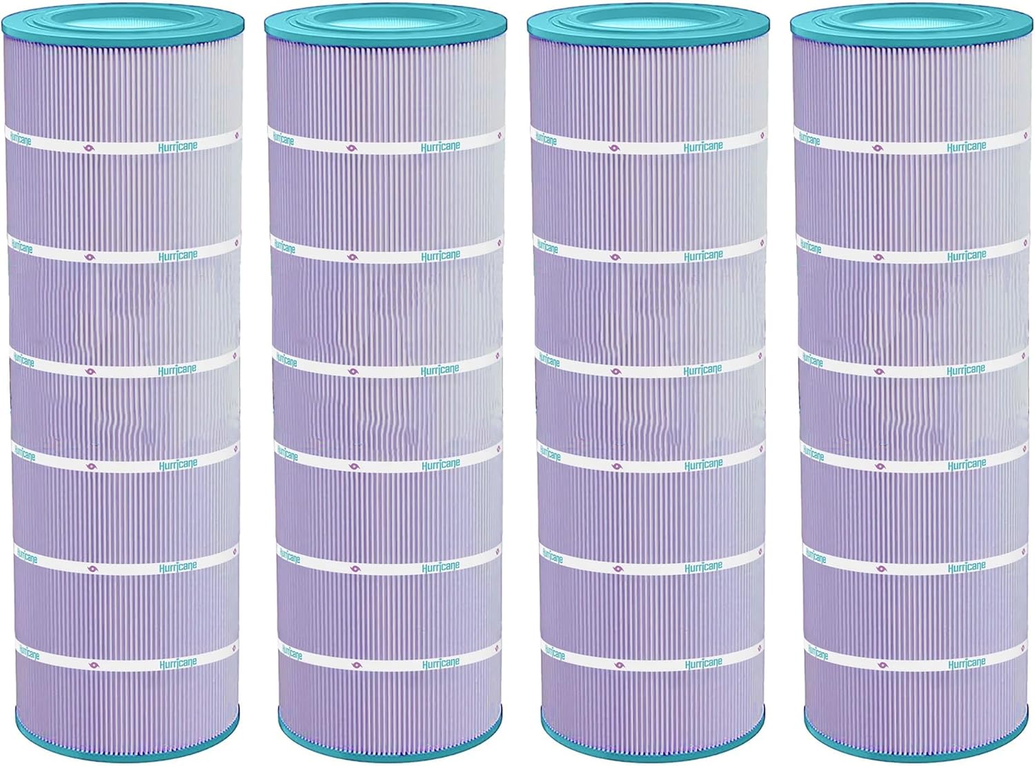 Hurricane Filters 4 Pack HF9419-01P Platinum Purple Spa Filter Cartridge - Replacement for PAP200, Unicel C-9419, Filbur FC-0688, Pentair Clean & Clear 200, Predator 200