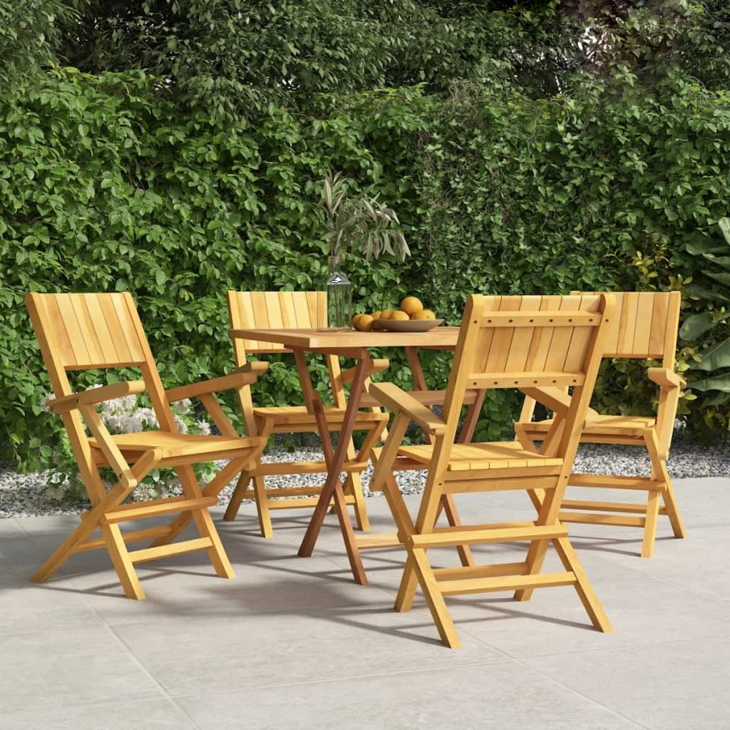Folding Patio Chairs 4 pcs 21.7