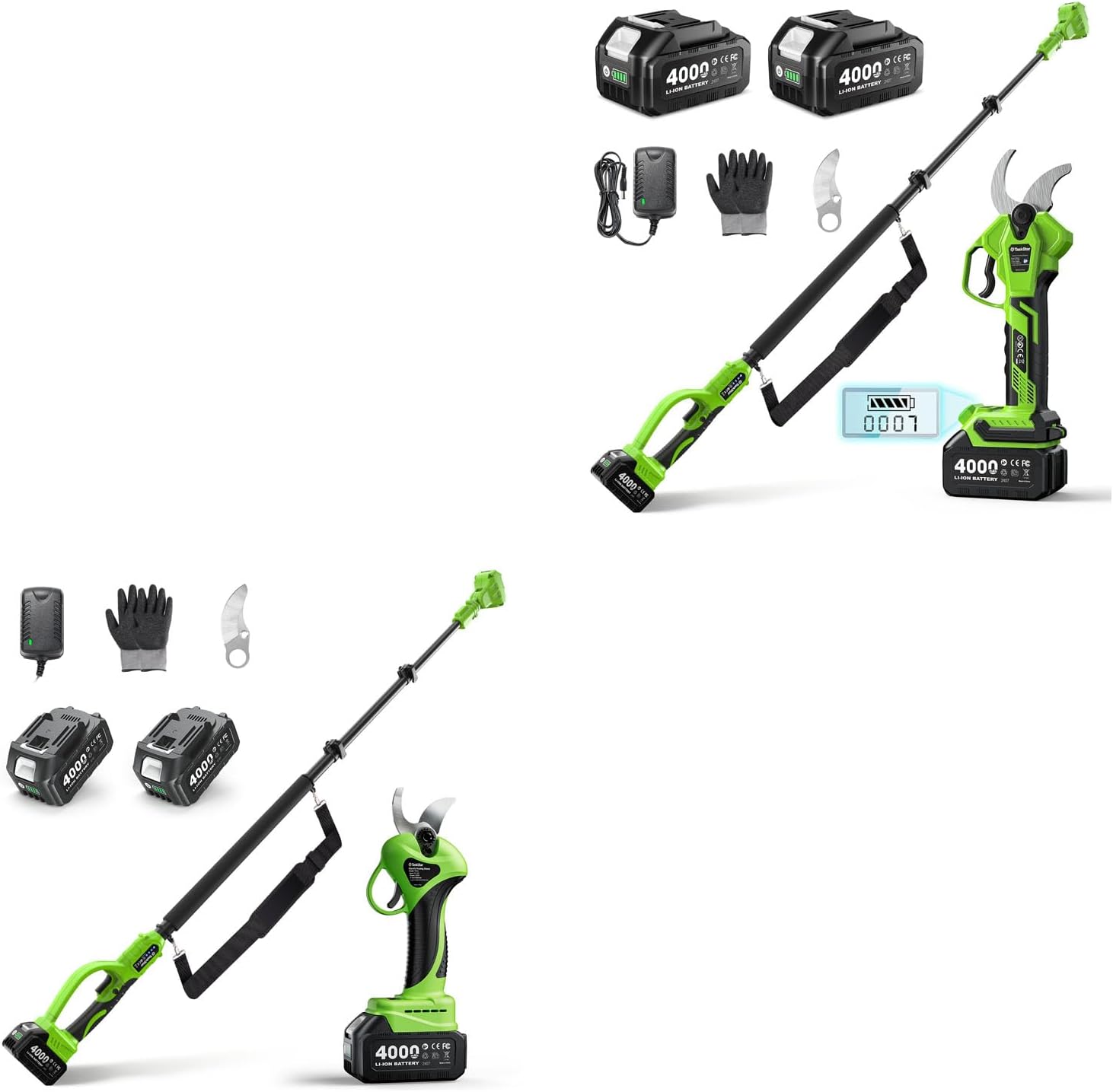 2-in-1 Electric Pruning Shears Cordless: 1.6