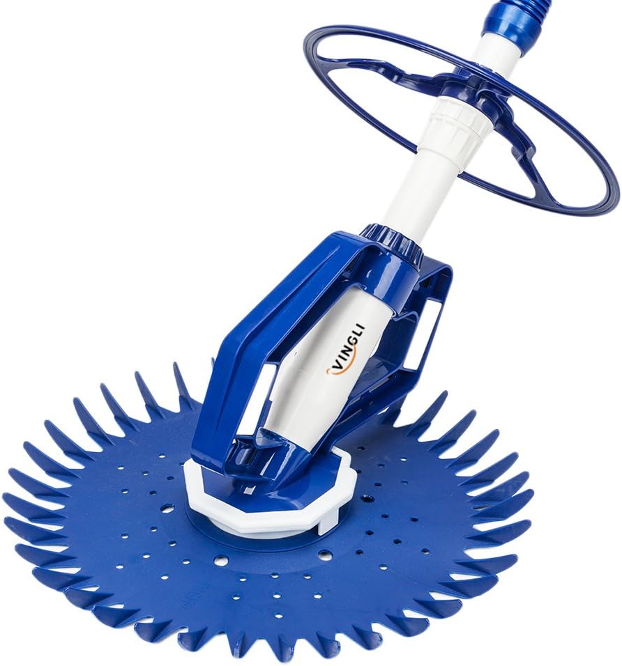 VINGLI Automatic Pool Cleaner in-Ground Suction-Side Vacuum-Generic Climb Wall Pool Sweeper
