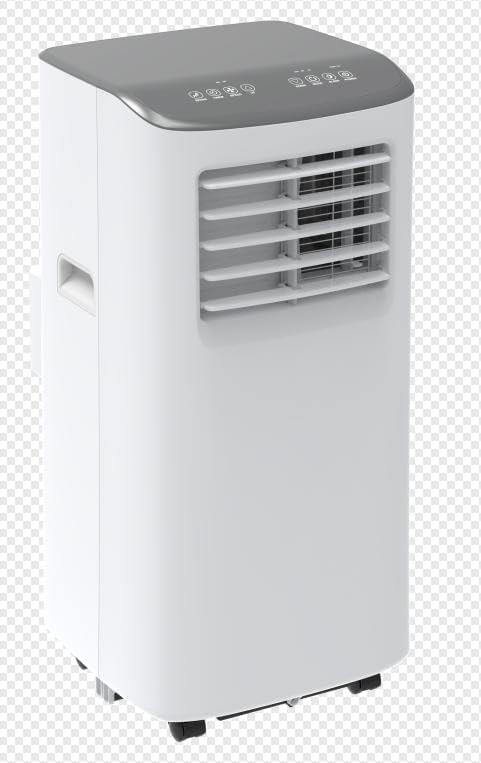 Portable Air Conditioner - 8,000 BTU, 3-In-1 Functionality (Cooling, Dehumidification, Fan), Cools Up to 350 Sq.Ft, Full-Function Remote Control, Includes Window Kit,White+Gray