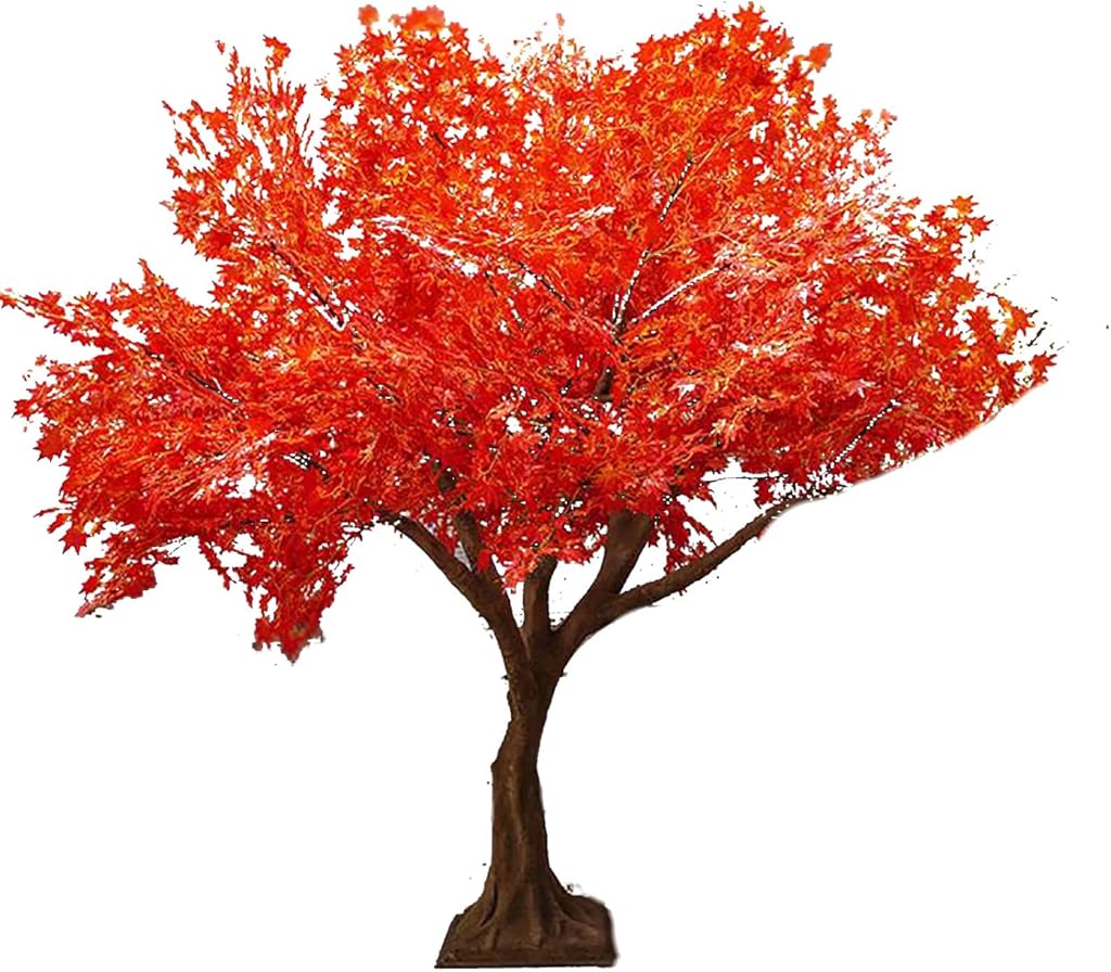 Extra Large Realistic Artificial Japanese Maple Tree, Faux Plant for Indoor Decoration in Hotel Lobby, Office(9ft)