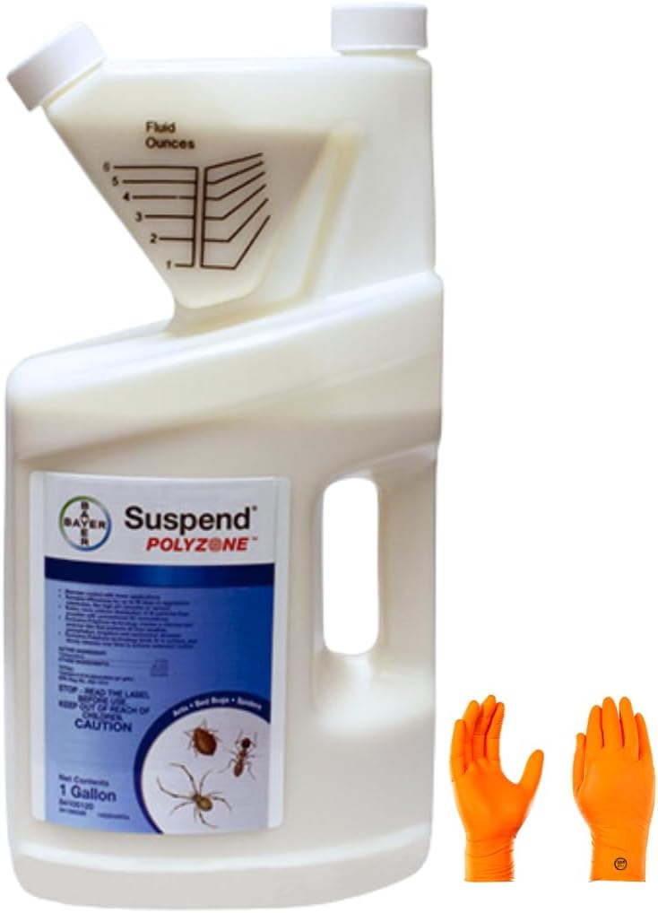 Suspend PolyZone Insecticide: 90-Day Pest Control with Deltamethrin for Resilient Protection Against Ants, Bedbugs, and More – HACCP Certified (1 GAL)
