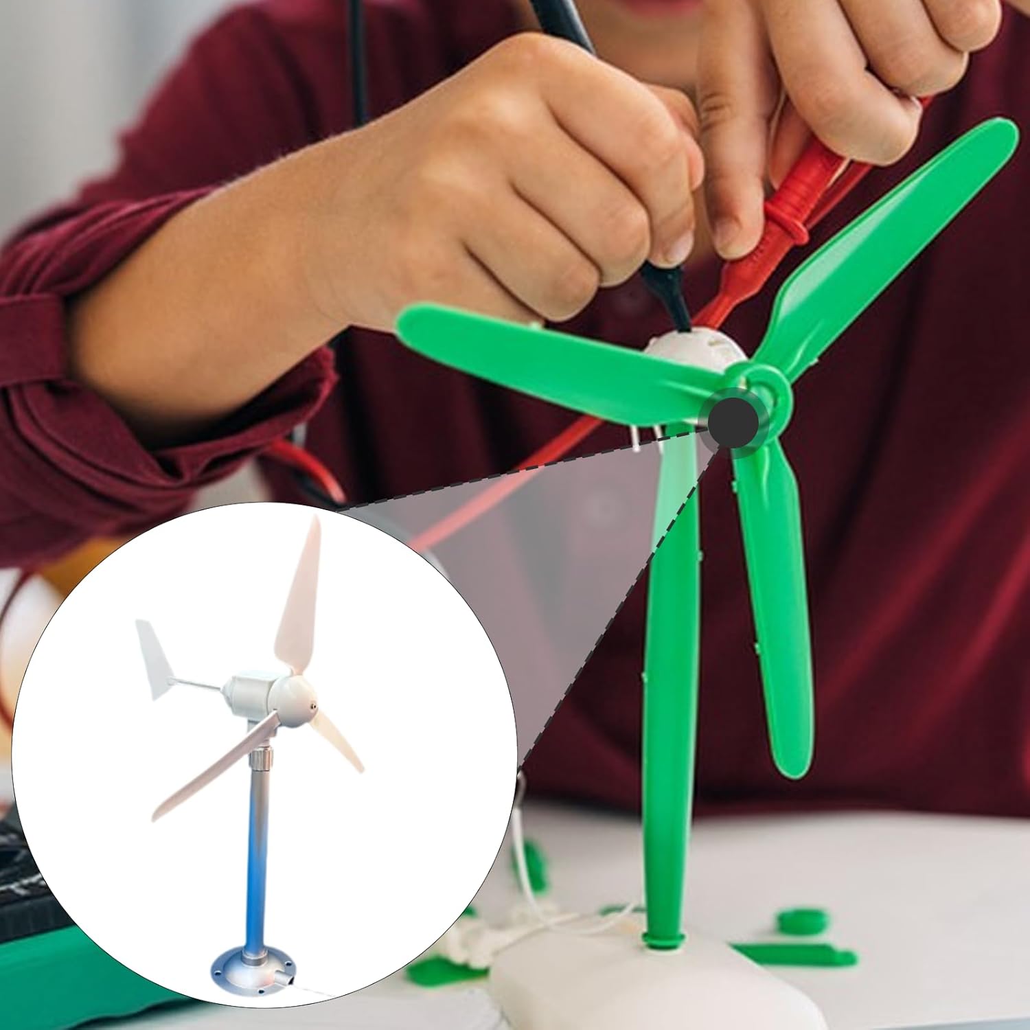 Small Wind Turbine Wind Power Professional Automatic Steering DIY Miniature Horizontal