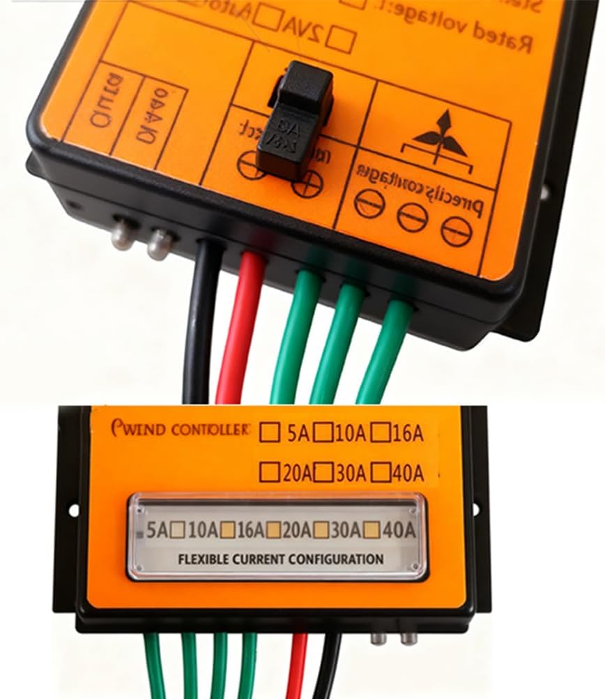 220v,HUIZHITENGDA 10A-40A MPPT Charge Controller,6000W-10000W12v/24V Auto Matching 48V 10A 40A Wind Turbine Generator Wind Charge Controller Waterproof IP68