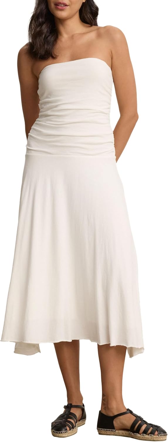 VELVET BY GRAHAM & SPENCER Women's Sonia Vintage Velvet Dress, Parchment, Medium