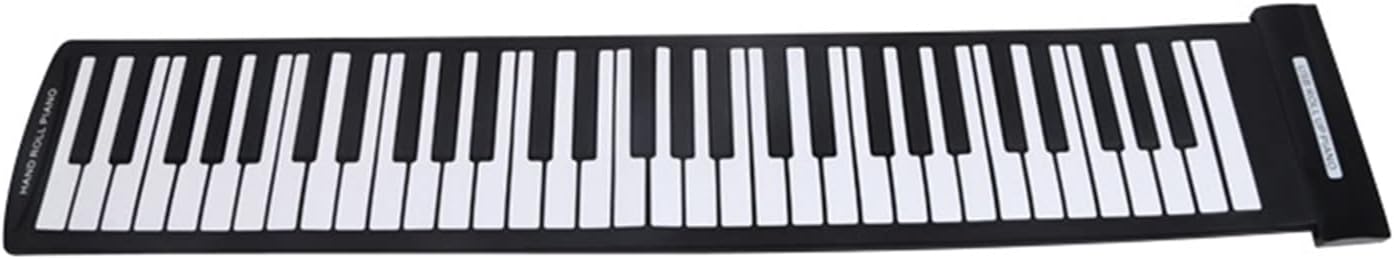 FLFL Electronic Folding Piano Mini Portable 61 Keys Flexible Roll-Up Piano USB MIDI Electronic Keyboard Hand Roll Piano Keyboard Instrument