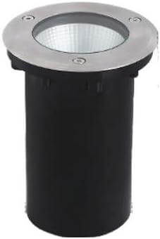 6W/12W LED Outdoor Buried Light Waterproof IP67 Indoor Outdoor Corner Lights Decoration Courtyard Garden Lawn Dustproof Tempered Glass 3000K Fittings (Size : 6W)