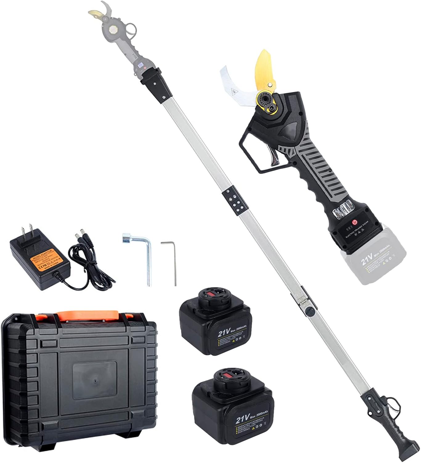 Electric Pruning Shears Professional Cordless Pruner with 190cm/75