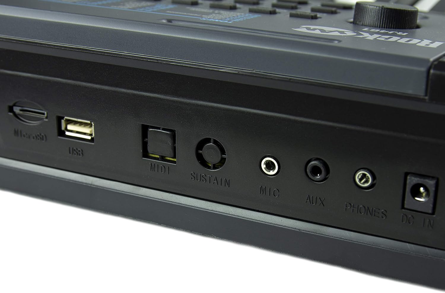 RockJam 61 Key Keyboard Piano with Pitch Bend, Power Supply, Sheet Music Stand, Piano Note Stickers & Simply Piano Lessons