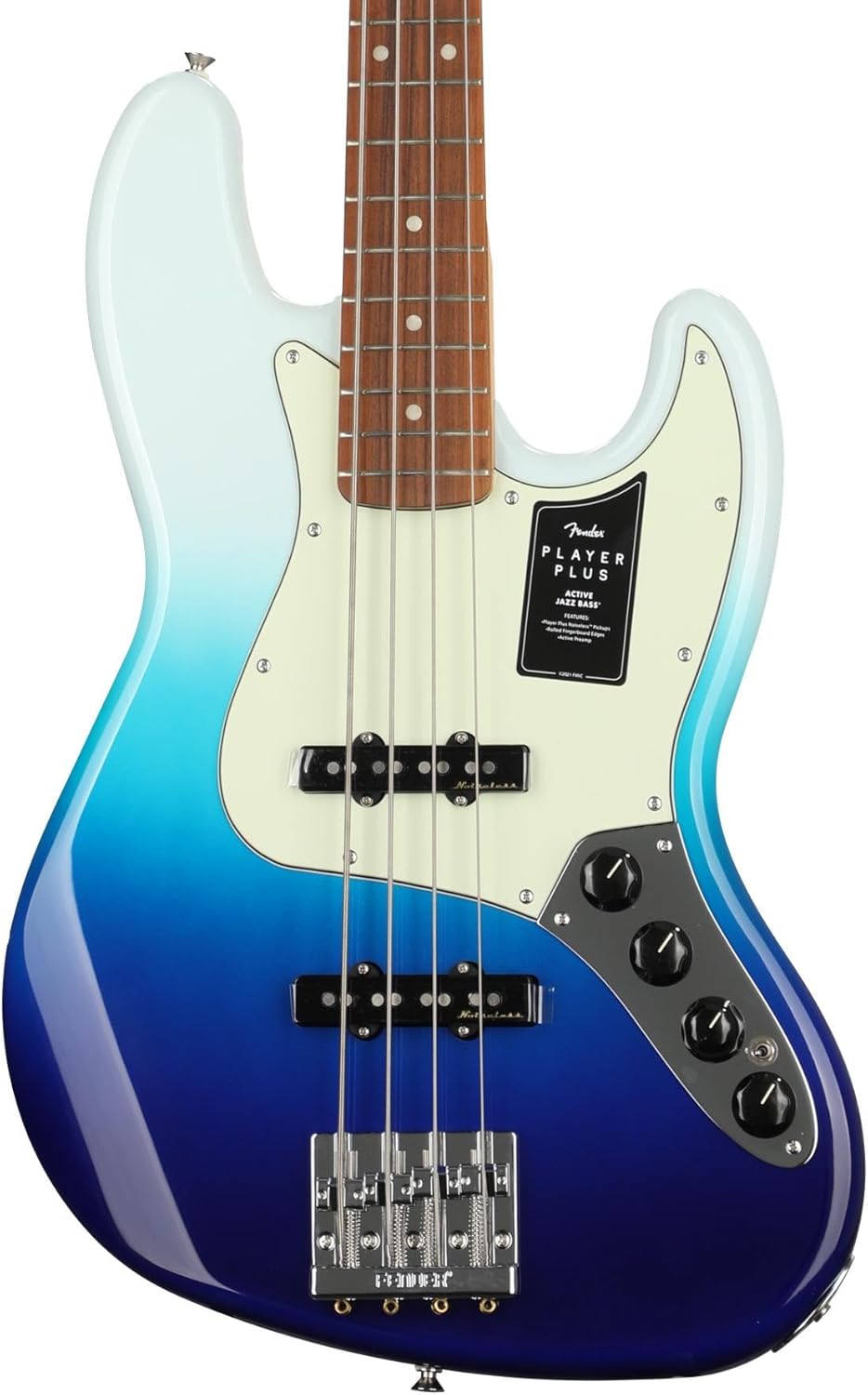 Fender Player Plus Jazz Bass, Belair Blue, Pau Ferro Fingerboard