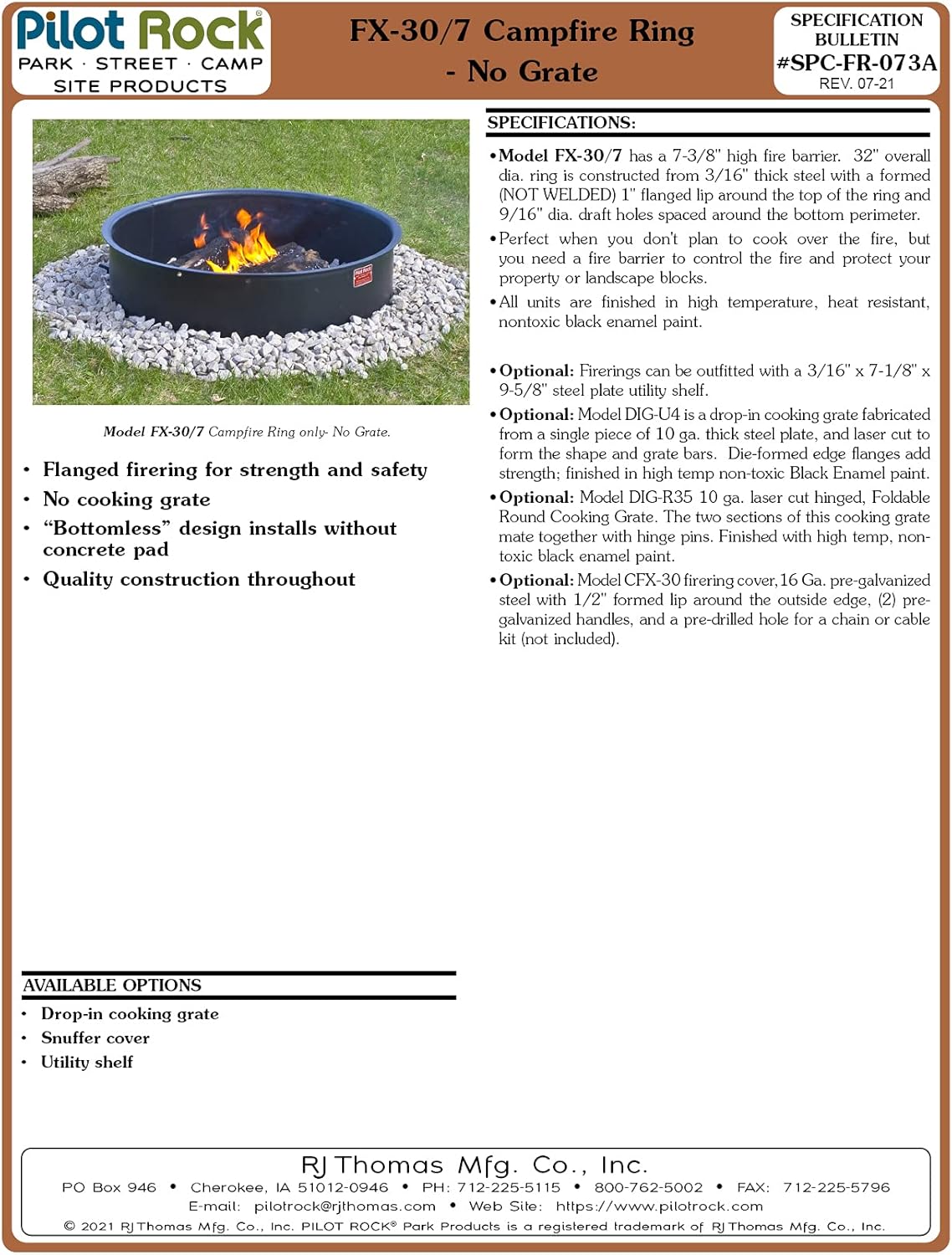 Pilot Rock FX-Series 30