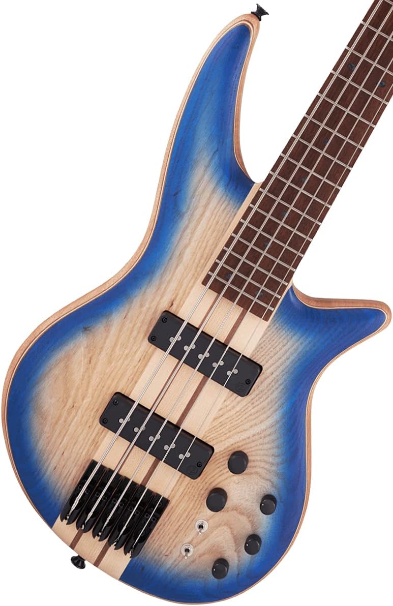 Jackson Pro Series 5-String Spectra Bass SBA V, Blue Burst, Caramelized Jatoba Fingerboard