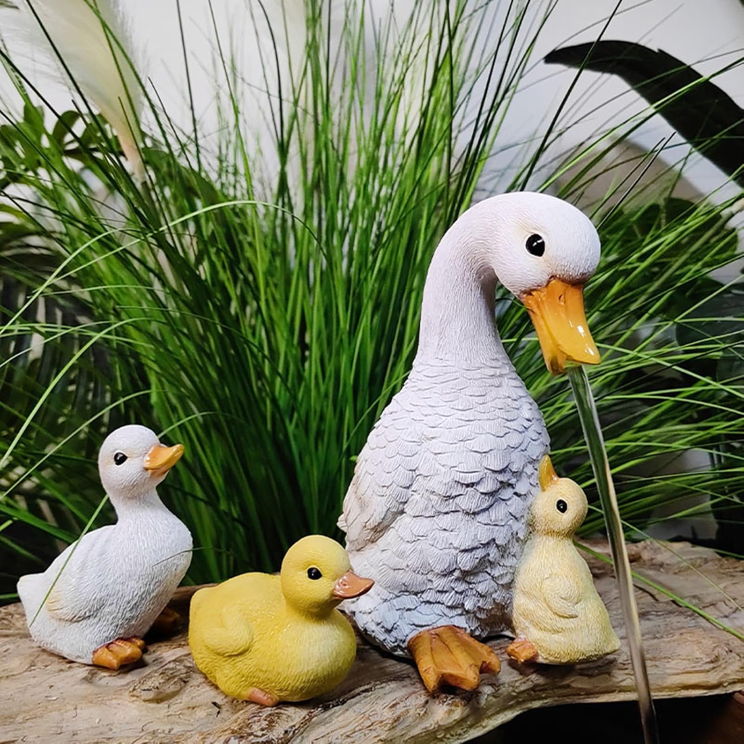 Pond Spitters for Small Ponds, Outdoor Garden Fountain, Pool Fountains for Above Ground Pools, with Water Pump and Hose, for Garden Courtyard, Outdoor Decoration