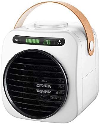 Portable Air Conditioner Fan Mini Evaporative Air Cooler with 350ml Large Water Tank Negative Ion Cooling Fan 3 Wind Speeds and LED Digital Display for Office Home Dorm Travel