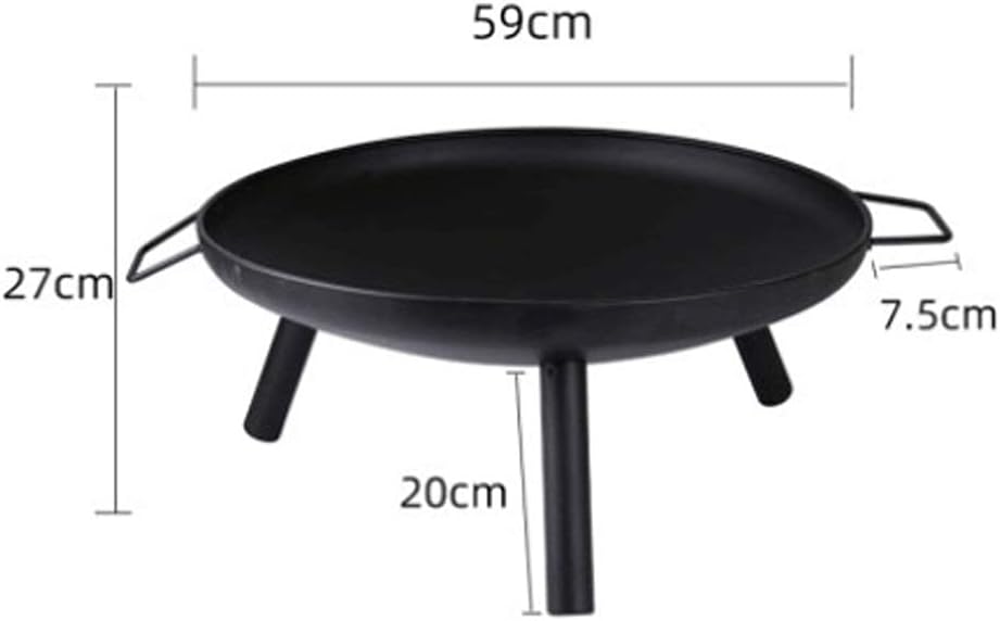 Fire pits Heating Fire Pit, Fire Pits Outdoor Wood Burning Steel BBQ Grill Firepit Bowl with Mesh Spark Screen Cover Log Grate Wood Fire Fire Pit