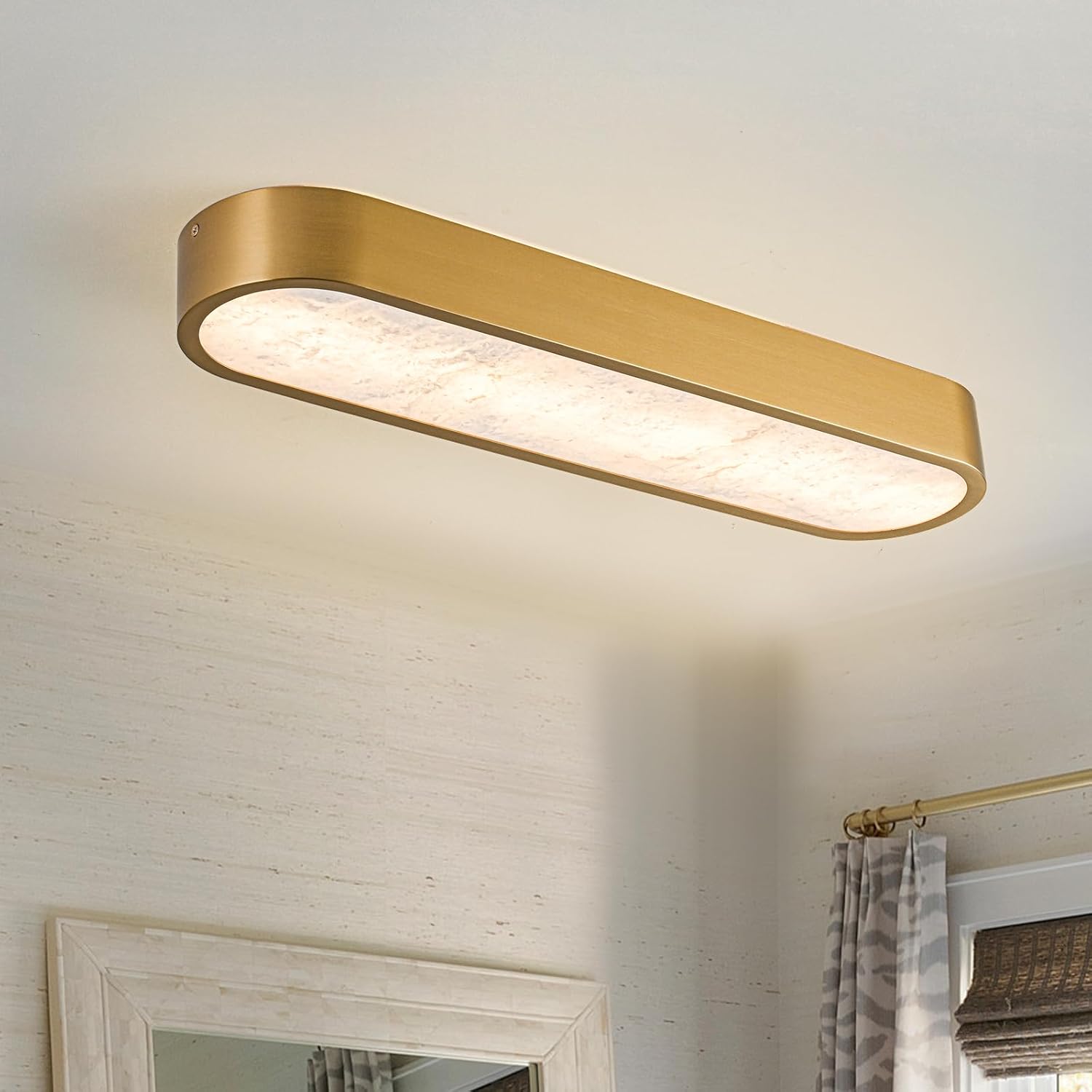 EDISLIVE Alabaster LED Ceiling Light,23.6