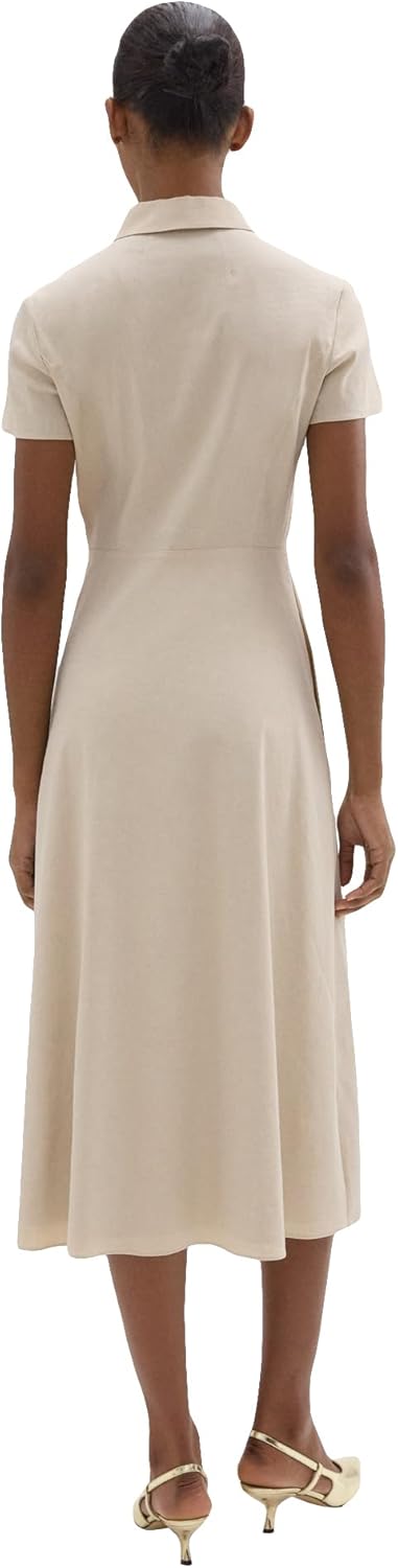 Theory Women's Ss Bd Midi Dr B, Straw