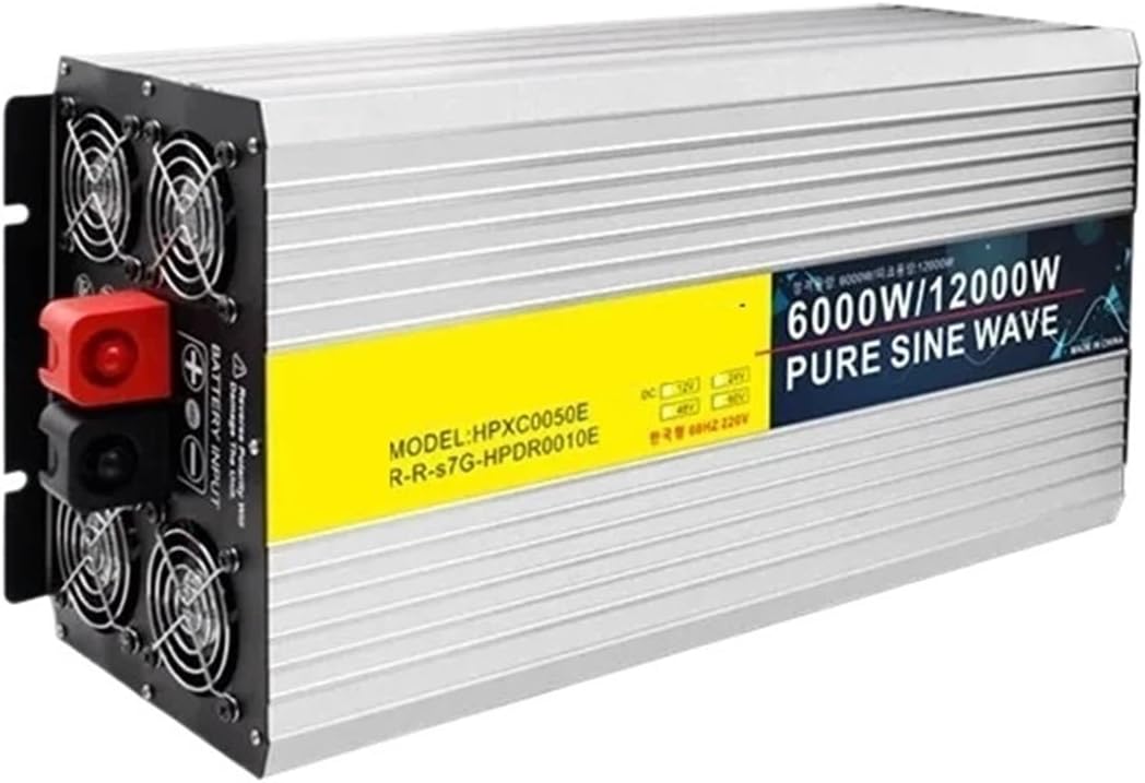 5000W 6000W 8000W 10000W 12000W Pure Sine Wave Inverter 12V 24V 48V DC to AC 220V Power Converter Car Solar Off Grid Transformer(EU-12000W-220V-48V)