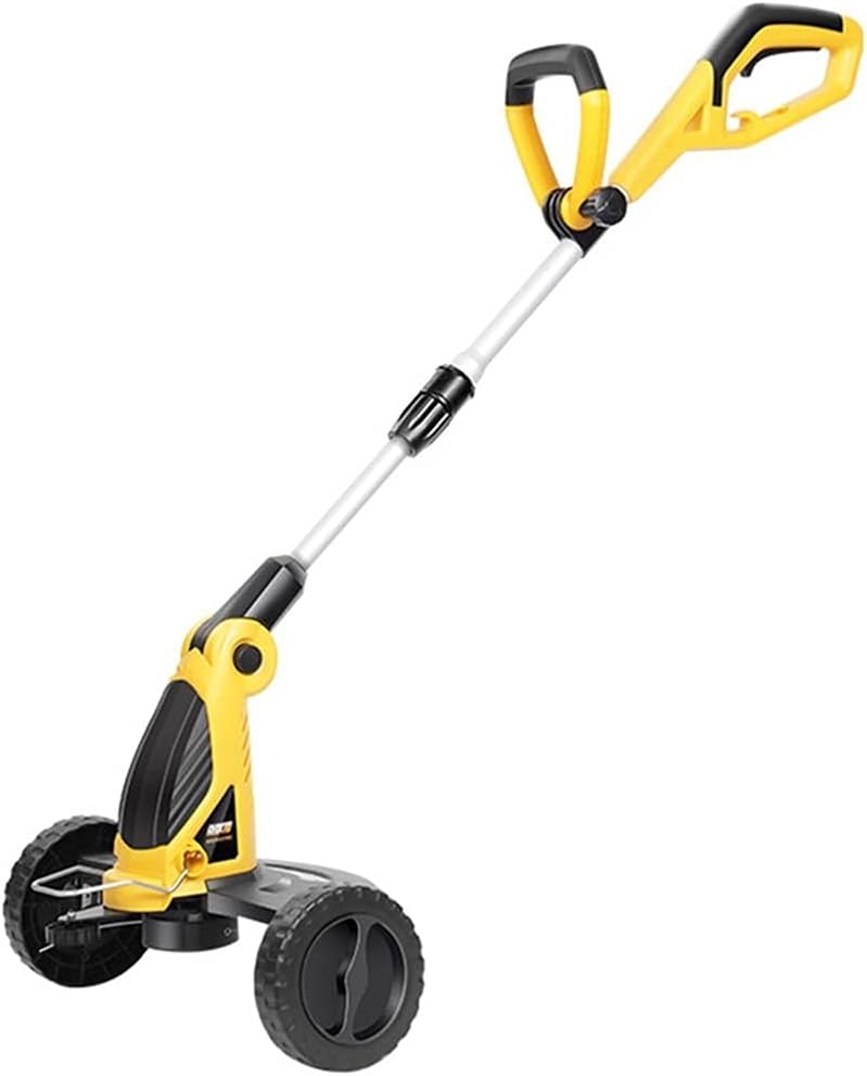 Adjustable Push-Type Lawn Mower - 0.35m Yellow Household Garden Mower for Versatile Use