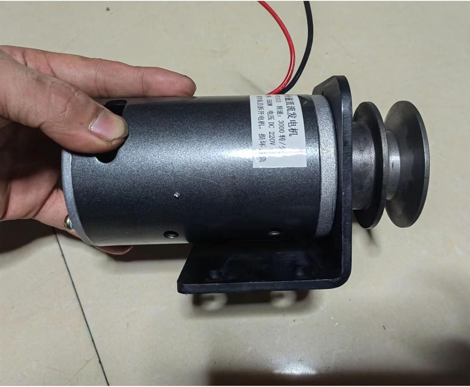 550W DC Generator 36V/48V/60V/72V/220V Permanent Magnet Generator DC Wind Turbine Battery Car Charging Permanent Tape Pulley (Color : 60V, Size : 550W)