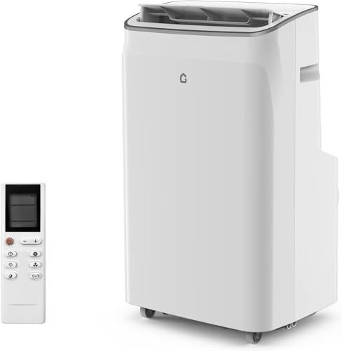12,000 BTU Portable Air Conditioner, 3-in-1 Standing AC Unit for Cools up to 550 Sq.Ft., with Dehumidifier and Fan, Remote and LED Touch Panel, Sleep Mode, Window Kit, Quiet Operation, White Top