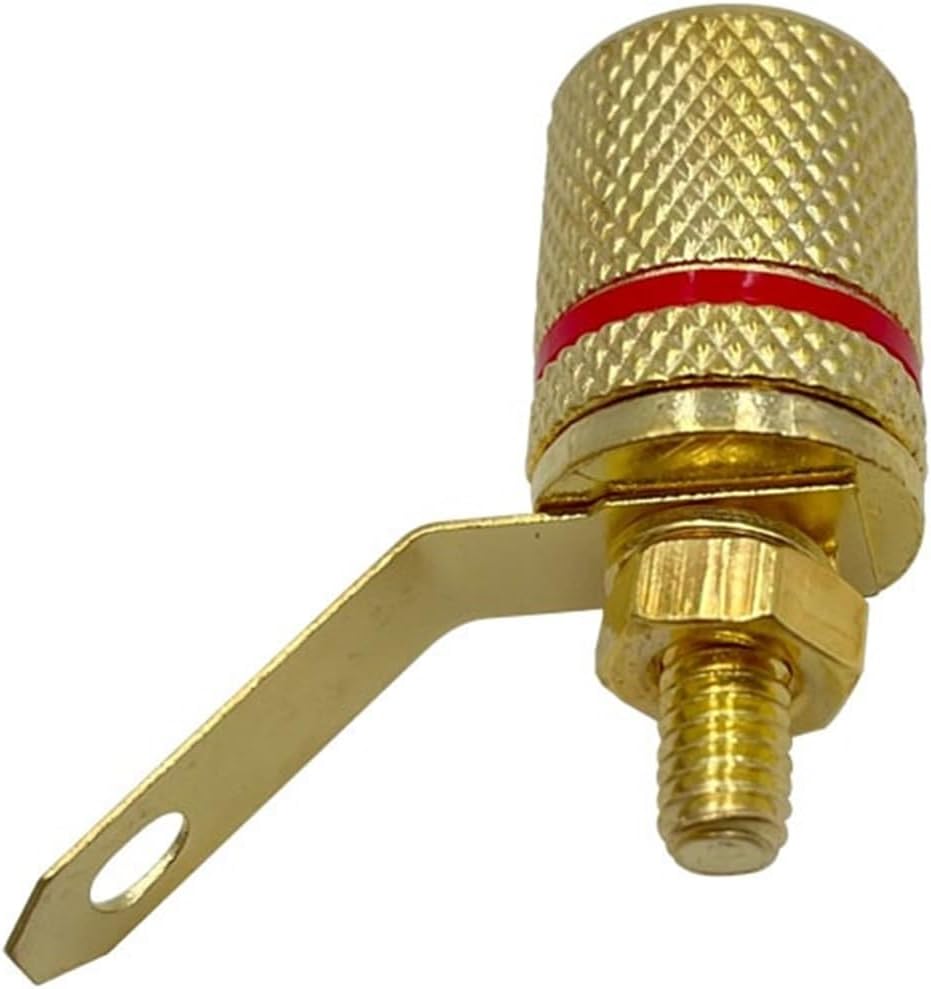 40Pcs Gold Plated Amplifier Speaker Terminal Binding Post Banana Socket Connector Suitable for 4mm Banana Plugs(40 Black)