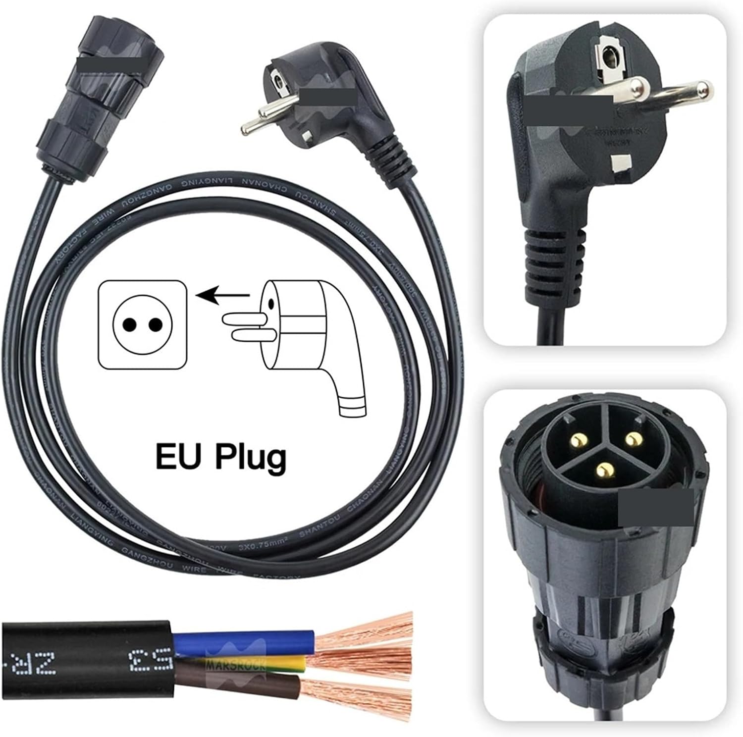 1400W Microinverter DC 22-50V Double Grid Tie Micro Inverter 220VAC Pure Sine Wave for 200-420w Solar Panel Per Series(Gold)