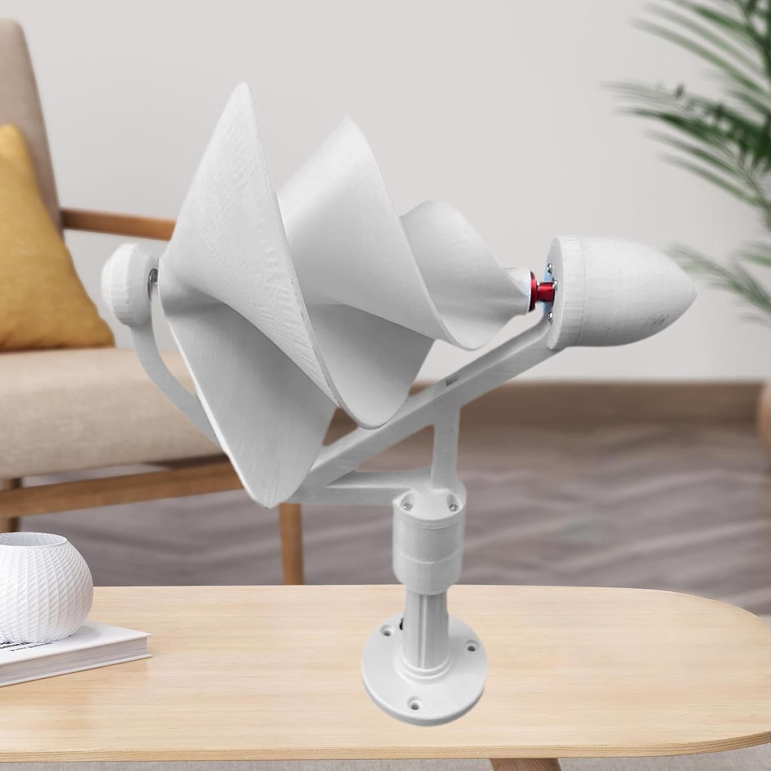 Spiral Wind Turbine Generator Three Phase Brushless Replaces Spare Part Wind Power Generator, Easy to Install for Farm School