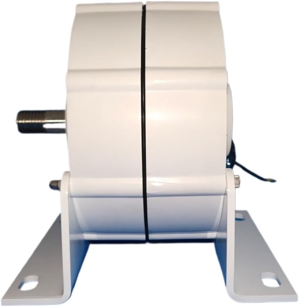 Low Speed 1000W 12V 24V 48V Gearless Permanent Magnet Generator AC Alternators Use for Wind Turbine Water Turbine Industrial Energy(with Base,Single Shaft_24V)