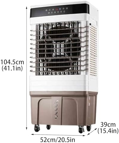 Evaporative Air Cooler, Portable Swamp Cooler with Water Tank, 3 Speed Windowless Air Conditioner for Garage, Yard, Commercial Use