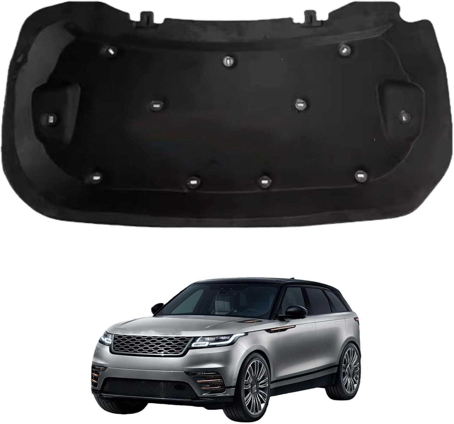 Car Front Hood Engine Sound Pad for Range Rover 2018-2021 OE:LR099681=LR144660, Heat Insulation Cotton Mat Cover Soundproof Car Accessories
