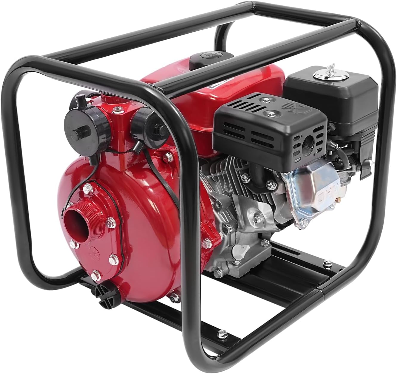 2 Inch Gas Powered Water Pump with 24.6ft Hose,7.5HP 4-Stroke Water Transfer Pump,212cc 1659.79 ft³/h High Flow Rate High Pressure Pump for Irrigation Pool(4 Stroke-C)