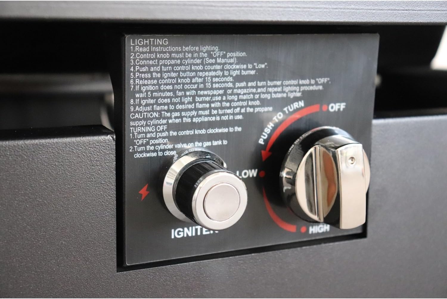 25'' H x 42'' W Steel Outdoor Fire Pit Table with Lid (Black) - Black - Durable 50000BTU Outdoor Fire Pit Table - Outdoor Lawn, Porch - Weather-Resistant