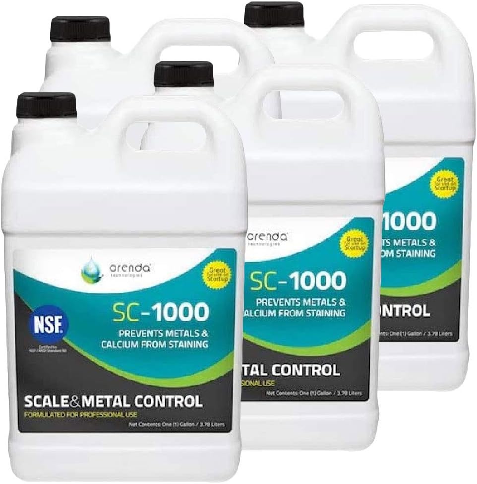 Orenda Technologies SC-1000 Scale Control & Metal Chelant 1 Gallon 4 Pk