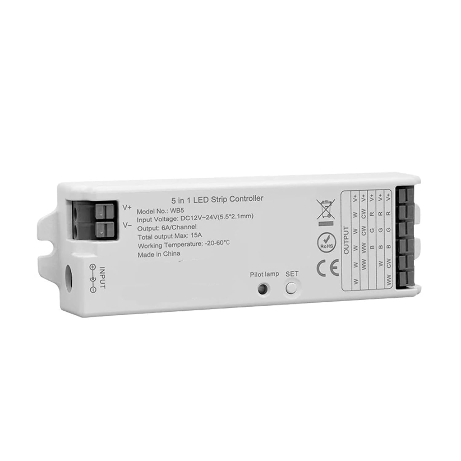 PWM LED Controller LM091 4 Zone Remote Control(WM-WB5)