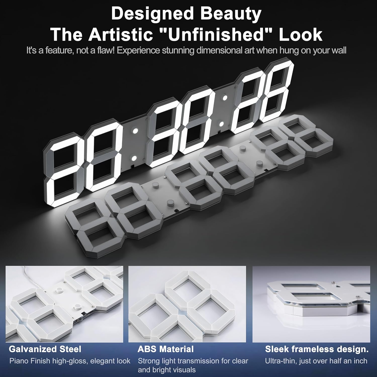 Large Digital Wall Clock 27