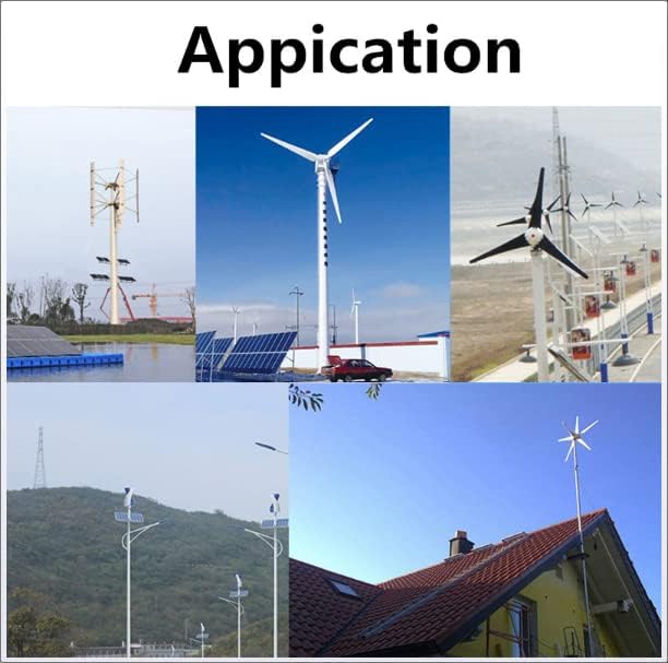 6000 W 12 V 24 V 220V White Wind Turbine with Nylon Fibre Wind Turbine Generator for Home Boat Farm