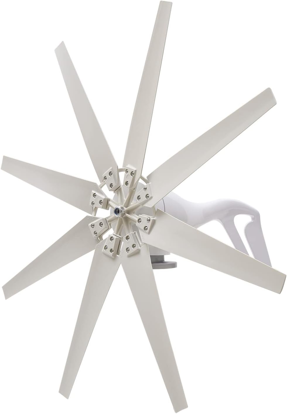 600W Wind Turbine Generator Kit, 12V 8-Blade 3-Phase Ac Permanent Magnet Generator, Portable Vertical with Charge Electromagnetic 60m/s Wind Speed Nature Power System Controllers for Marine, RV