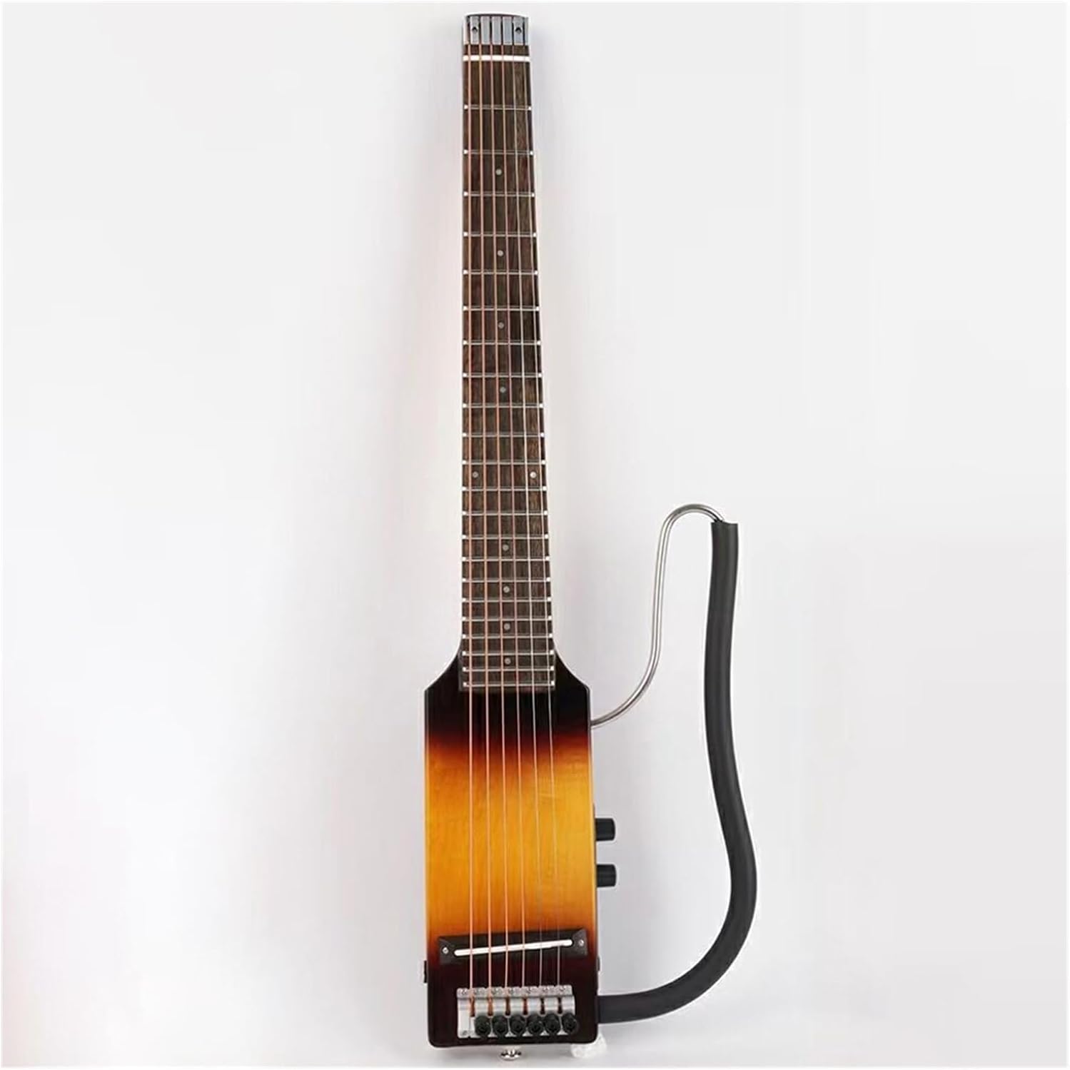 Ultra Short Headless Silent Portable Travel Electric Guitar Maple Body Rosewood Fingerboard Professional Headless Guitar (Color : 03)