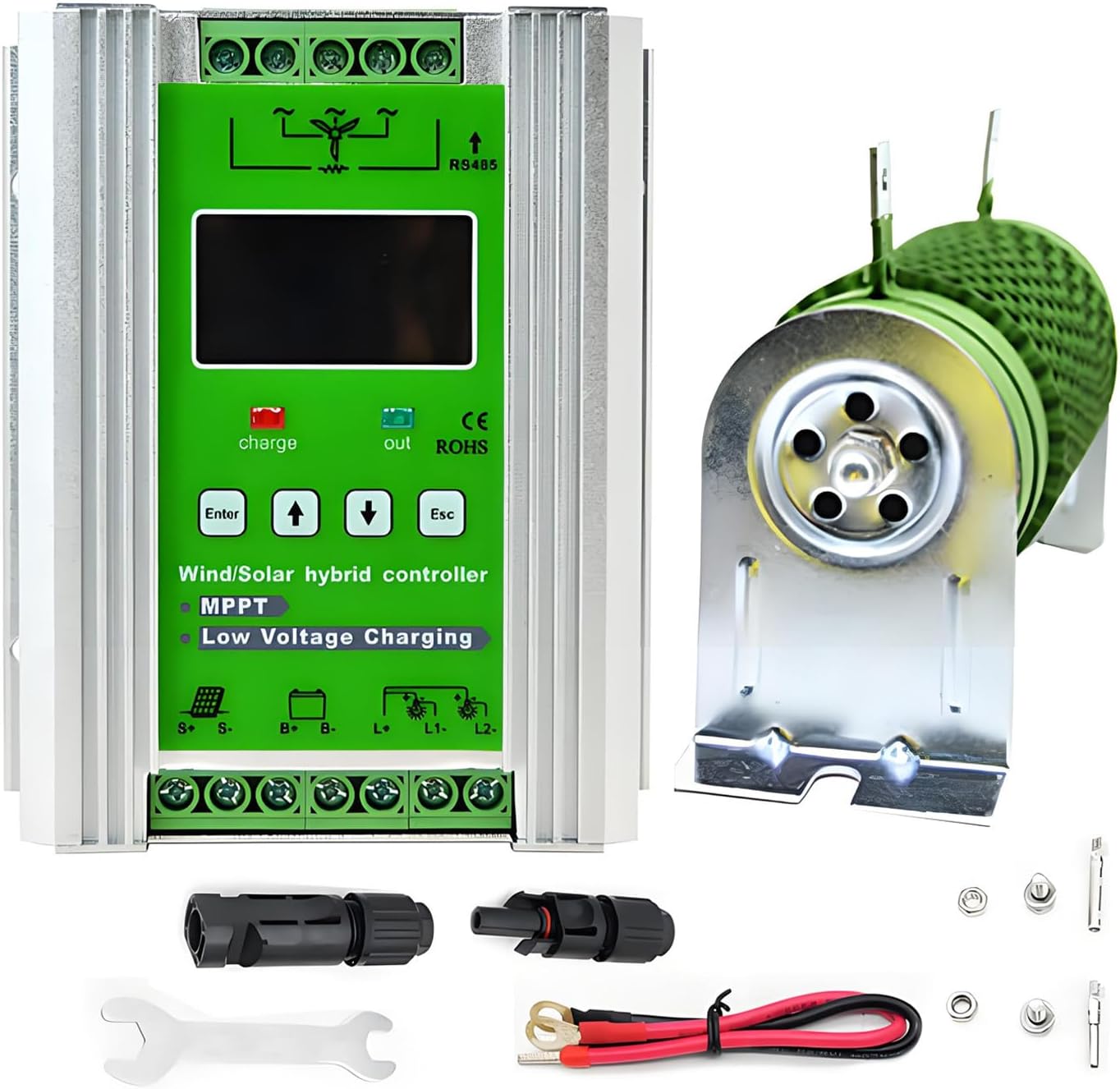 Mppt Wind Solar Hybrid Charge Controller,Mppt Solar Wind Hybrid Charge Regulator,Storage Temperature -30℃~70℃,for Ac/Dc Winds Turbines,Homes,Residences,Boats,& Streetlights 10000W